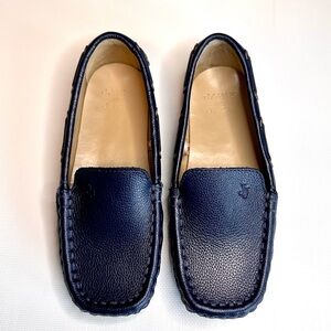 Janie and Jack Leather Driving Shoe Navy size 11c
